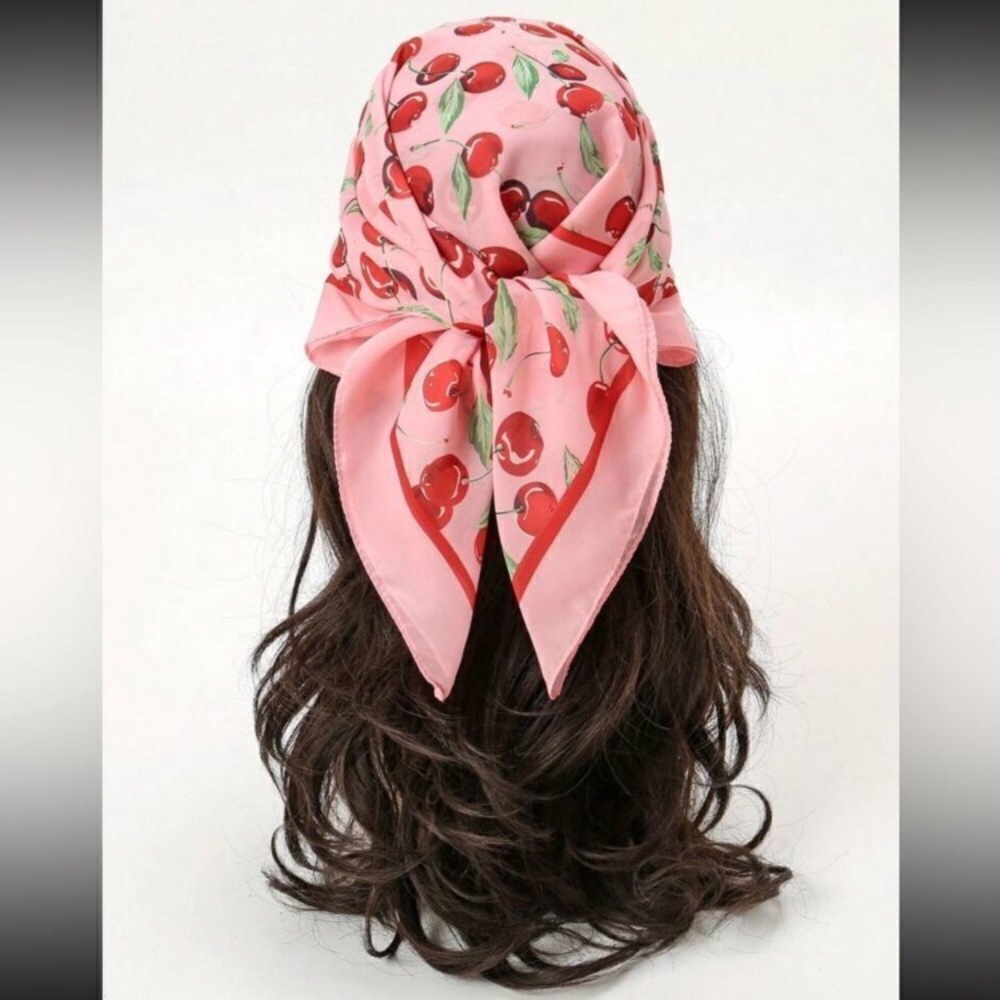 Cherry  scarf luxurious new